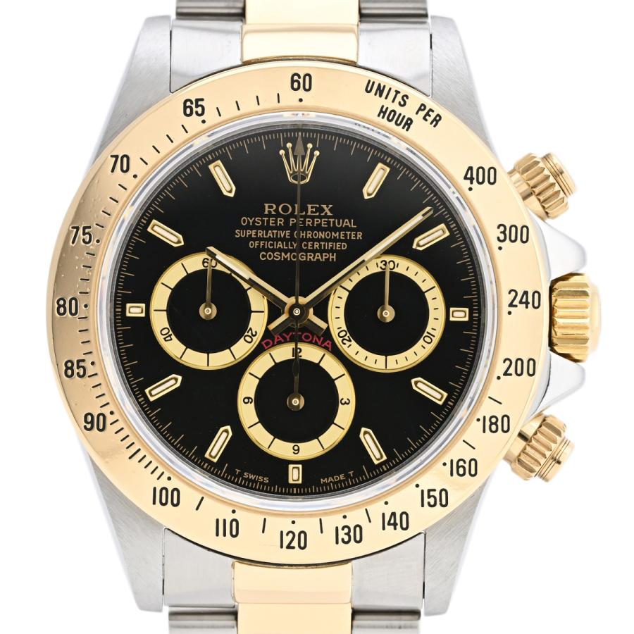 ROLEXデイトナコンビ　黒文字盤